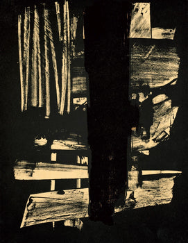 Pierre Soulages, Lithographie N.9 (Rivire 9; Encrev Et Miessner 54), Xxe Sicle, Lithograph