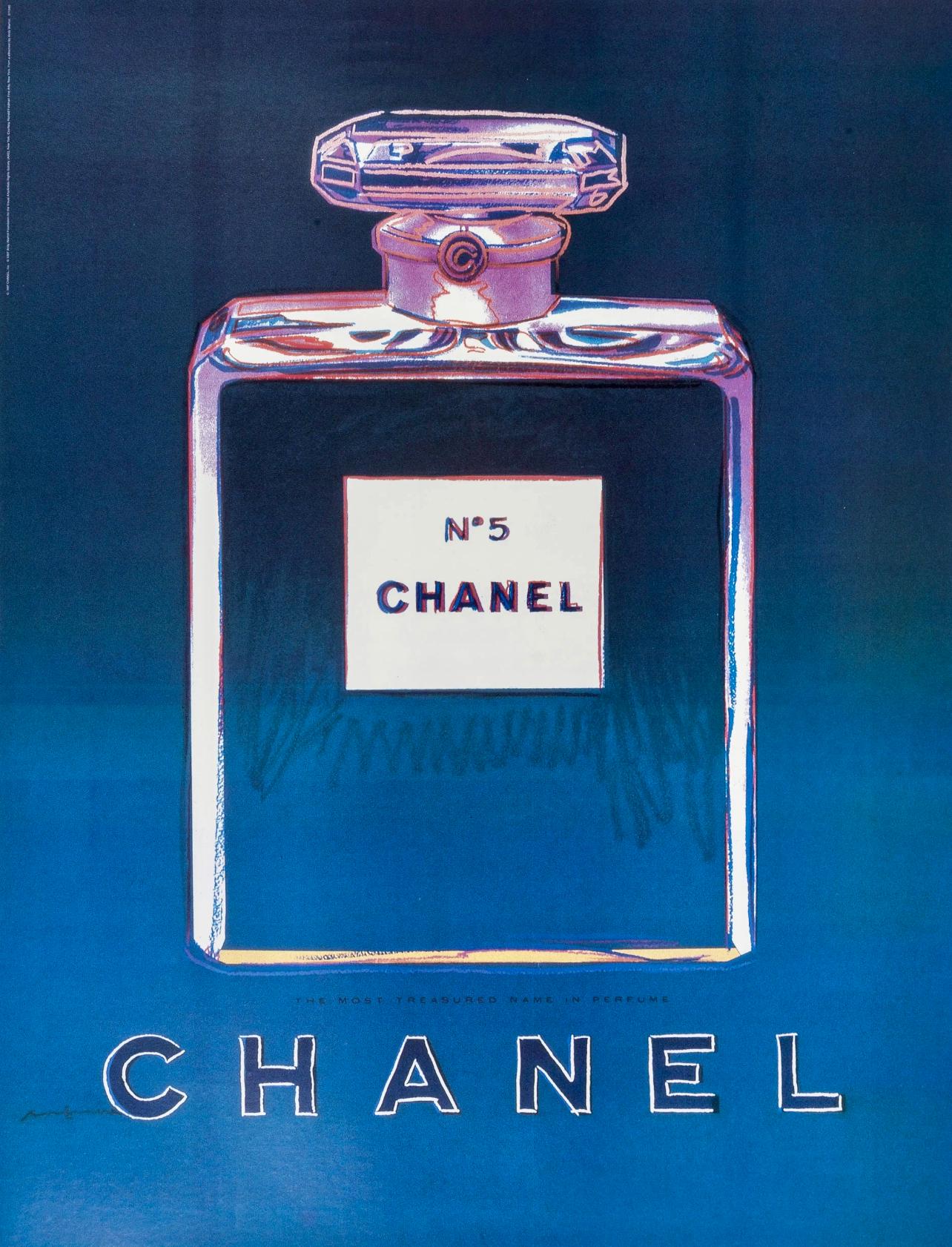 Andy Warhol, Chanel No. 5, Official Edition Chanel Ltd. Advertising Campaign Lithograph, 1997