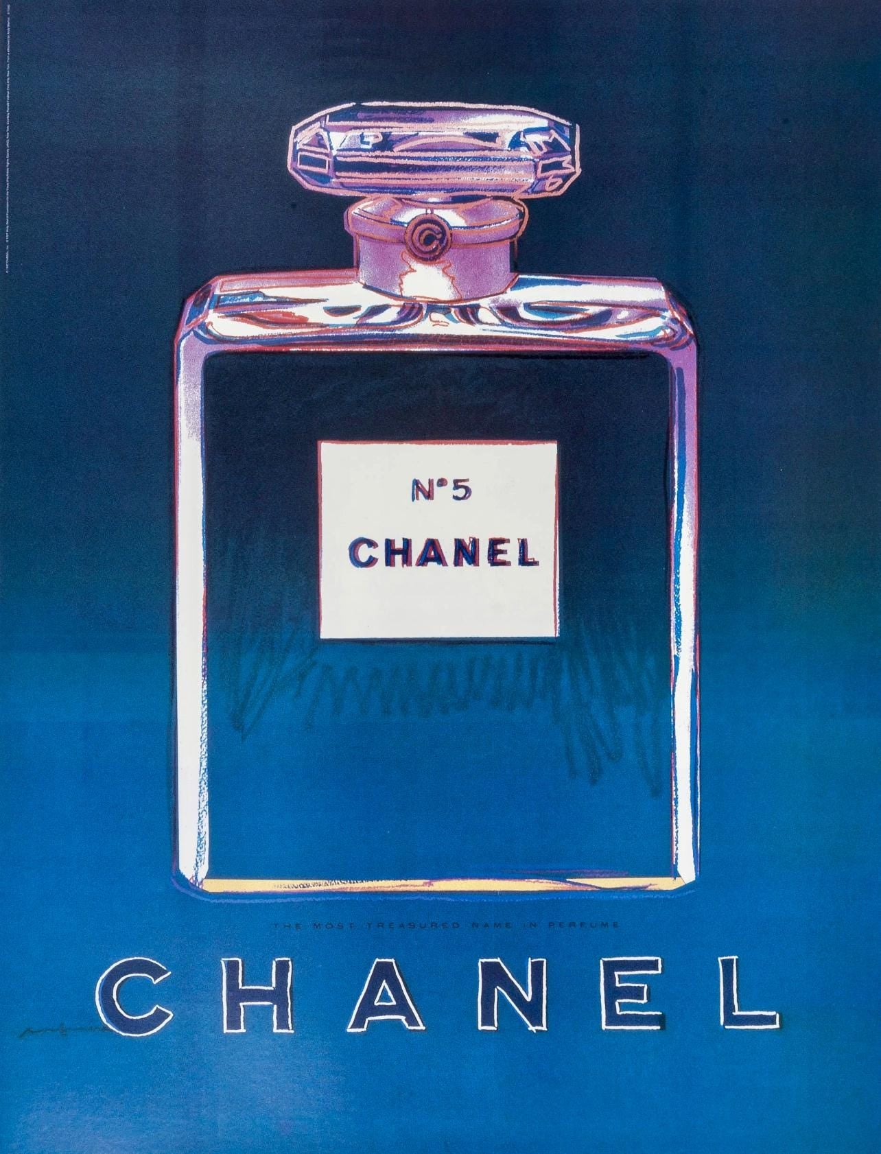 Andy Warhol, Chanel No. 5, Suite Of Four, Official Edition Chanel Ltd. Advertising Campaign