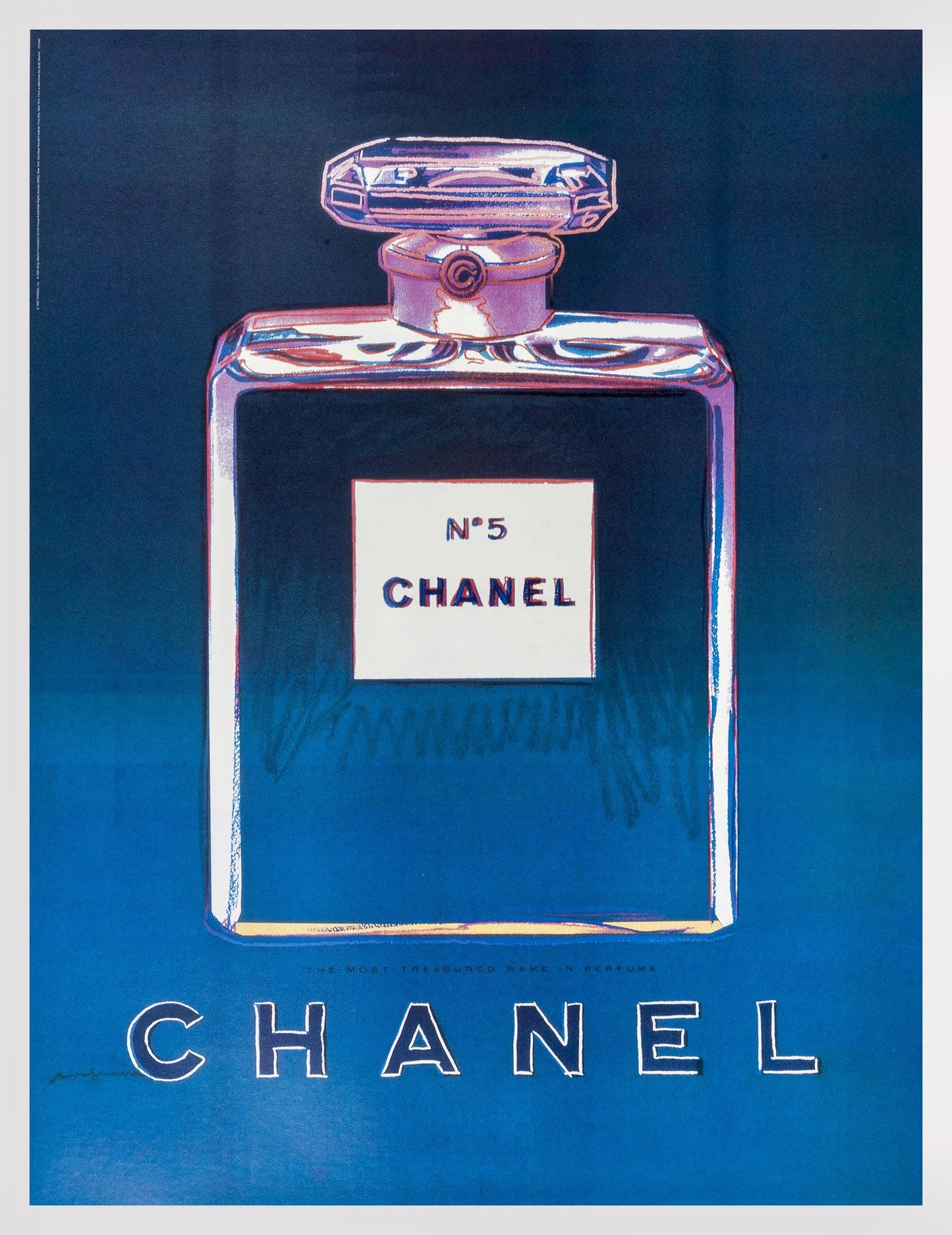 Andy Warhol, Chanel No. 5, Suite Of Four, Official Edition Chanel Ltd. Advertising Campaign