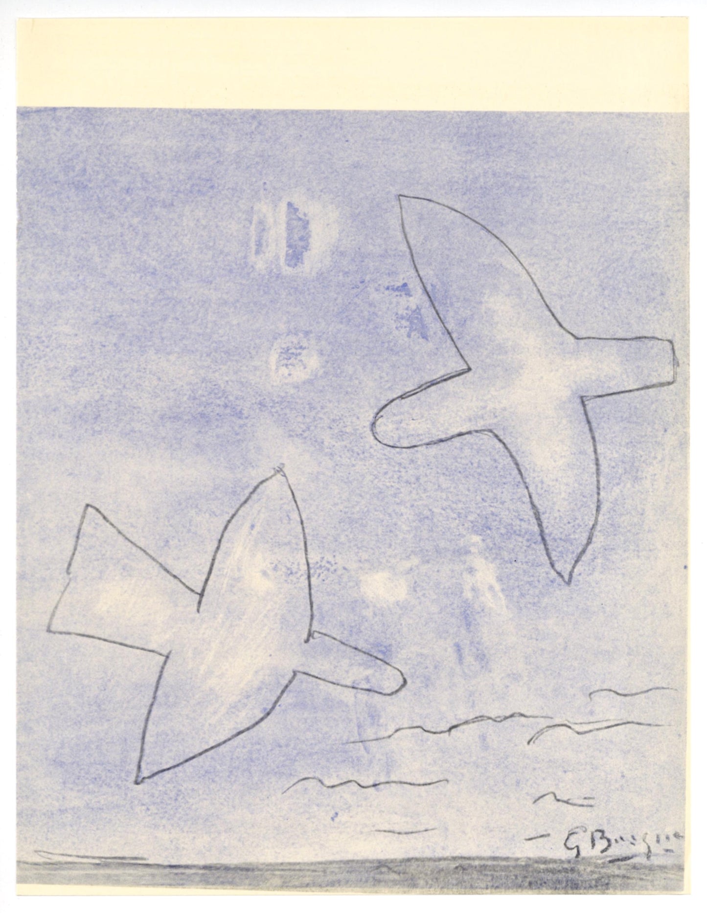 Georges Braque, Les Oiseaux, Xxe Sicle, Lithograph
