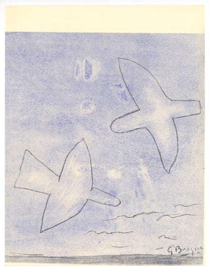 Georges Braque, Les Oiseaux, Xxe Sicle, Lithograph