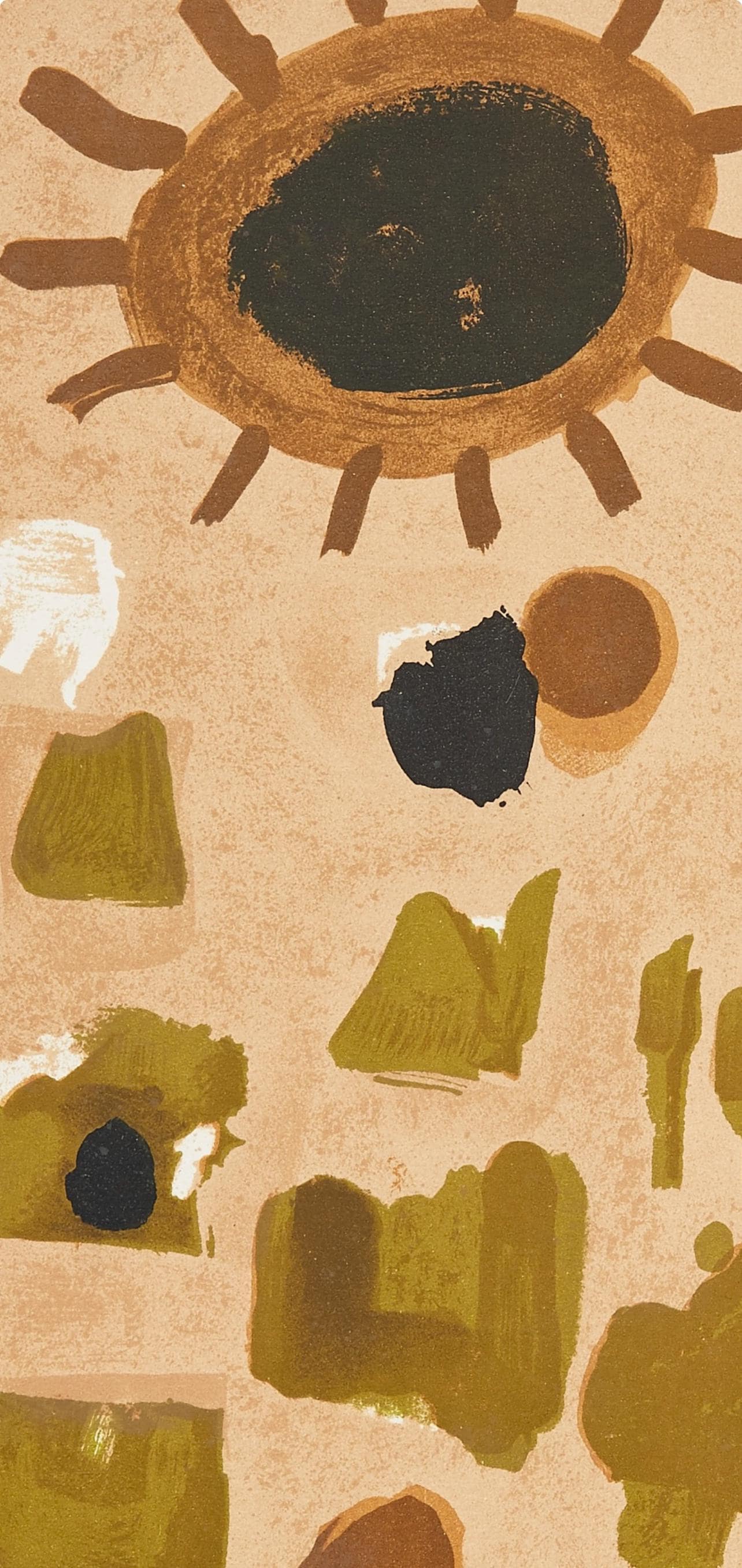 Roger Bissire, Composition, Xxe Sicle, Lithograph