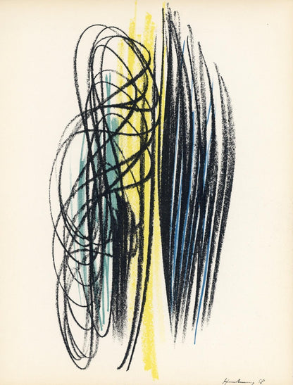 Hans Hartung, Composition, Xxe Sicle, Lithograph