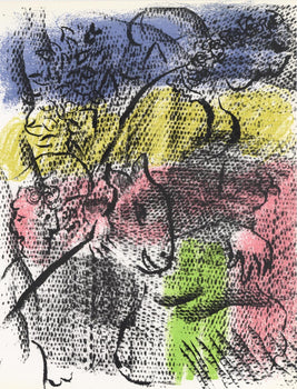 Marc Chagall, Composition (Mourlot 608), Xxe Sicle, Lithograph