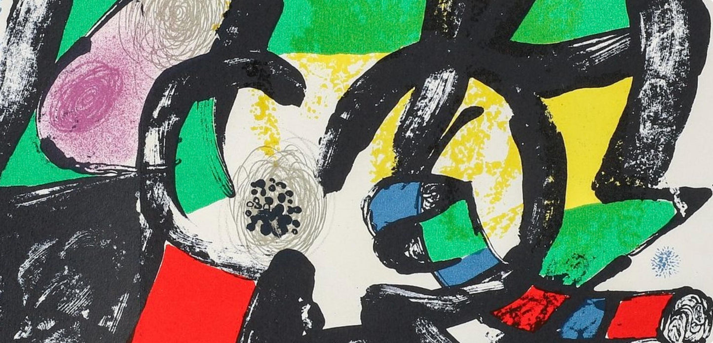 Joan Mir, Composition, Xxe Sicle, Lithograph
