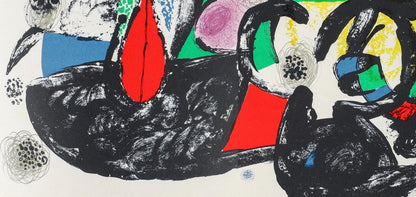 Joan Mir, Composition, Xxe Sicle, Lithograph