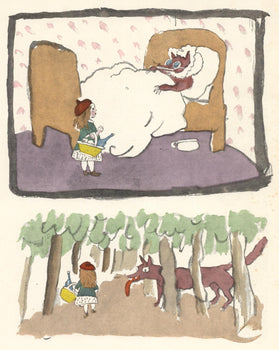 Jules Pascin, Little Red Riding Hood (Le Chaperon Rouge), Xxe Sicle, Lithograph
