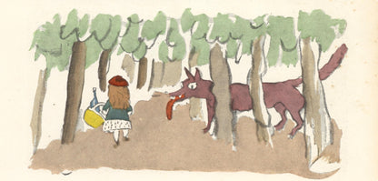 Jules Pascin, Little Red Riding Hood (Le Chaperon Rouge), Xxe Sicle, Lithograph