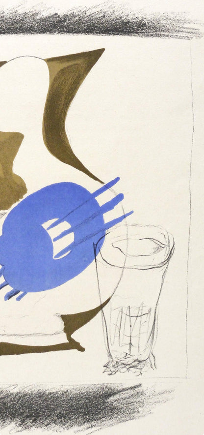 Georges Braque, Verre Et Pichet, Derrire Le Miroir, Lithograph