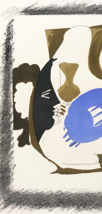 Georges Braque, Verre Et Pichet, Derrire Le Miroir, Lithograph