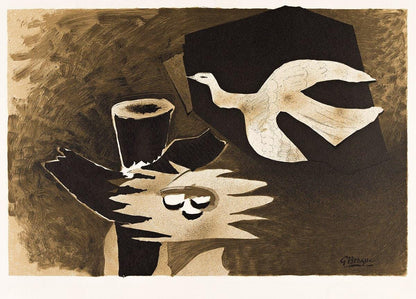 Georges Braque, L'Oiseau Et Son Nid, Derrire Le Miroir, Lithograph