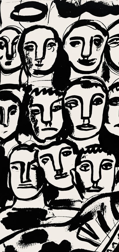 Fernand Lger, Composition, Levers De Rideau Sur La Question Du Bonheur, Lithograph