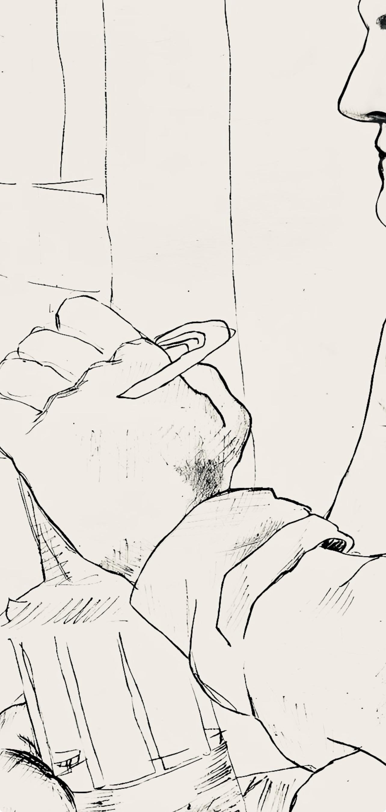 Fernand Lger, Composition, Levers De Rideau Sur La Question Du Bonheur, Lithograph