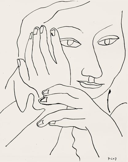 Fernand Lger, Composition, Levers De Rideau Sur La Question Du Bonheur, Lithograph