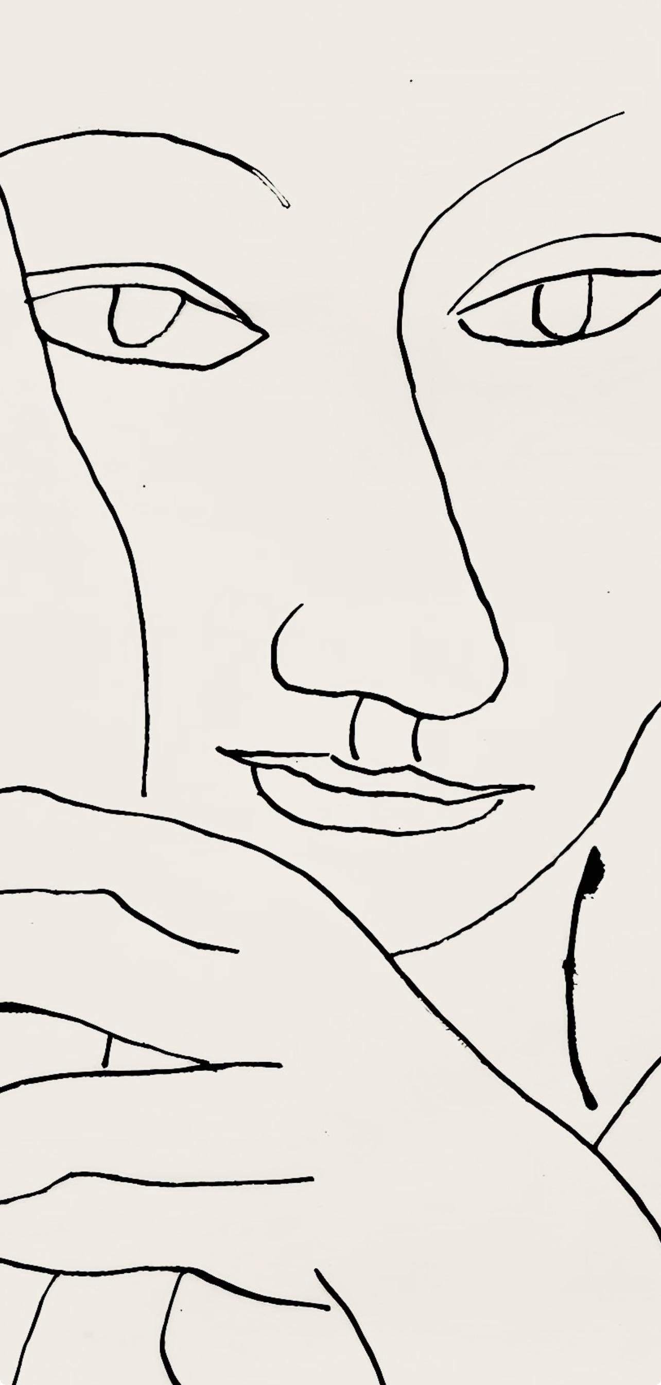 Fernand Lger, Composition, Levers De Rideau Sur La Question Du Bonheur, Lithograph