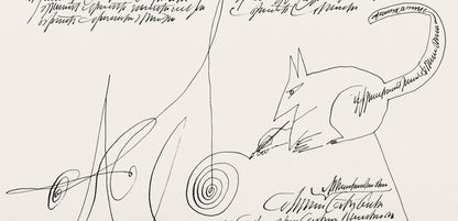 Saul Steinberg, Composition, Derrire Le Miroir, Lithograph