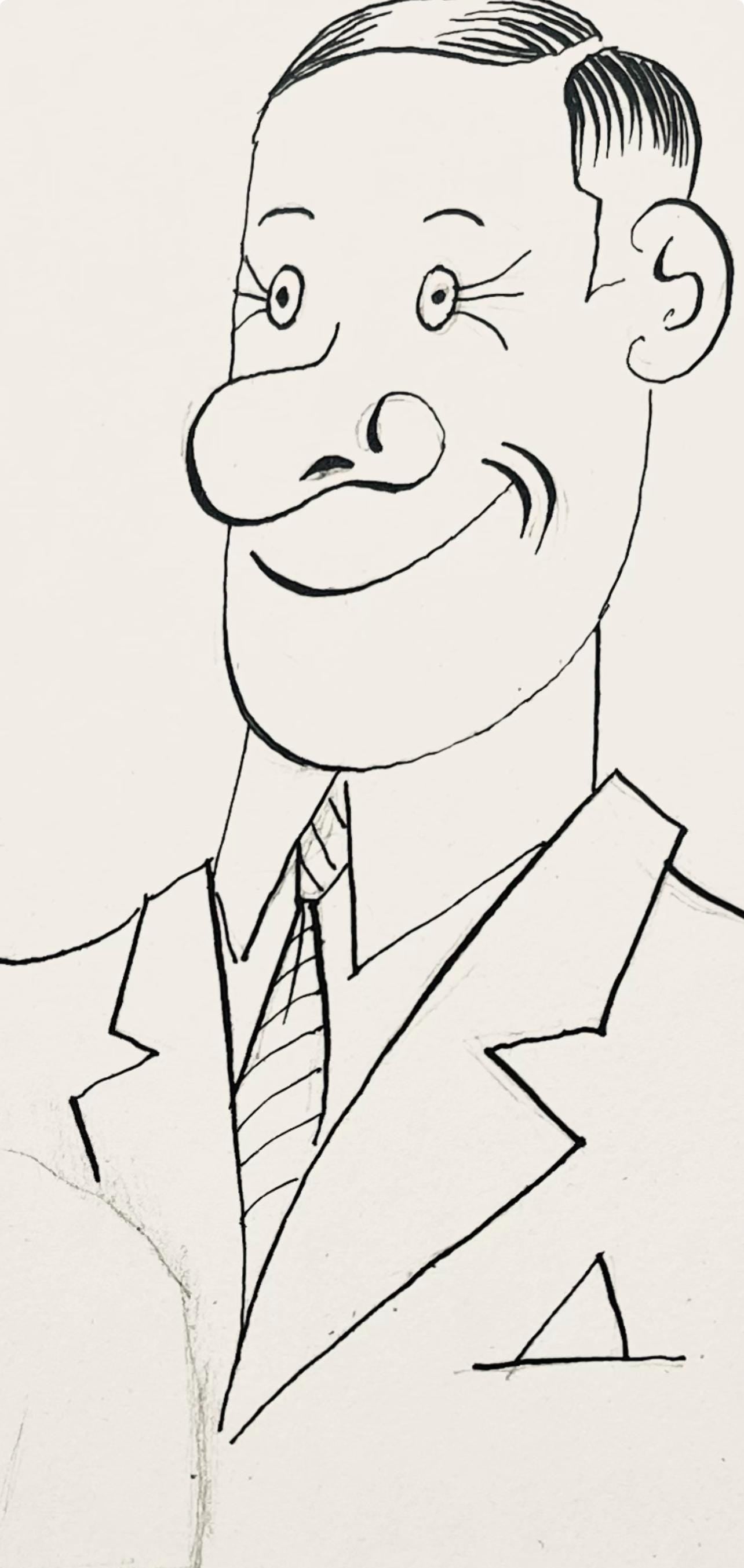 Saul Steinberg, Composition, Derrire Le Miroir, Lithograph