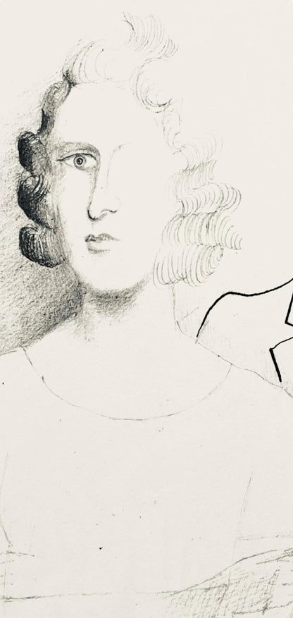 Saul Steinberg, Composition, Derrire Le Miroir, Lithograph