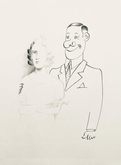 Saul Steinberg, Composition, Derrire Le Miroir, Lithograph