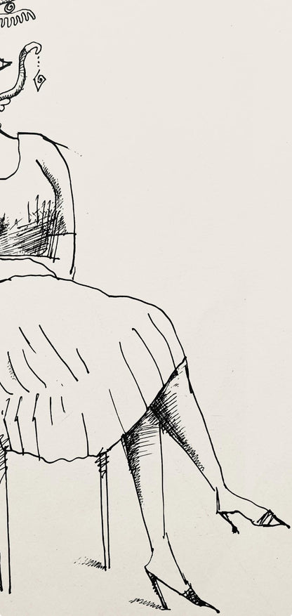 Saul Steinberg, Composition, Derrire Le Miroir, Lithograph