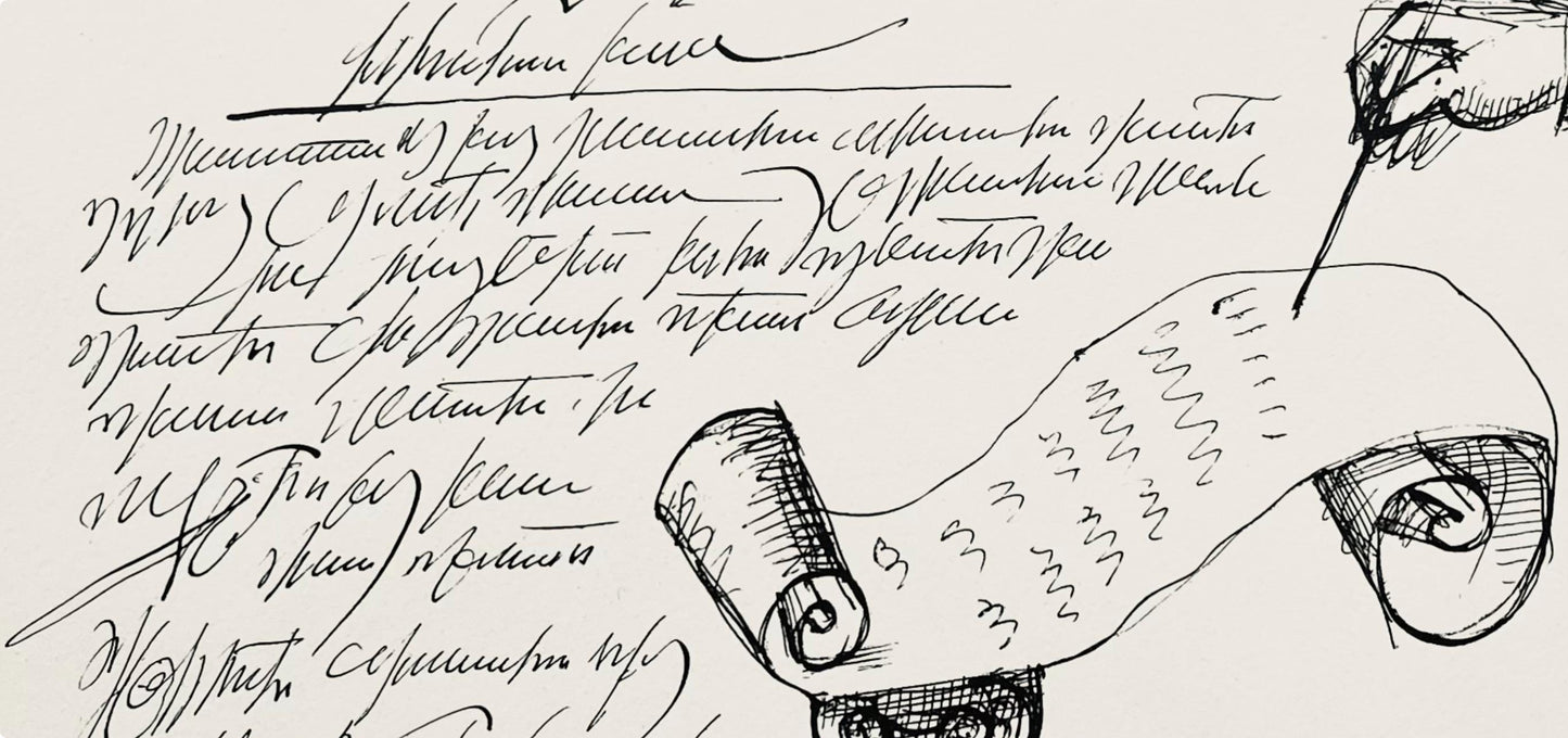 Saul Steinberg, Composition, Derrire Le Miroir, Lithograph