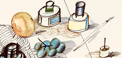 Saul Steinberg, Composition, Derrire Le Miroir, Lithograph