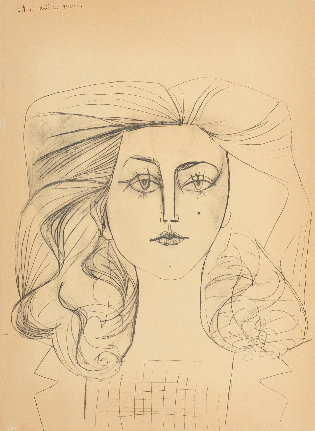 Pablo Picasso, Composition (Cramer 67; Bloch 748; Mourlot 245; Bloch, Books 66), La Guerre Et La