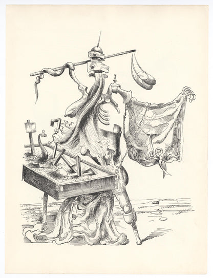 Kurt Seligmann, Composition, Xxe Sicle, Engraving