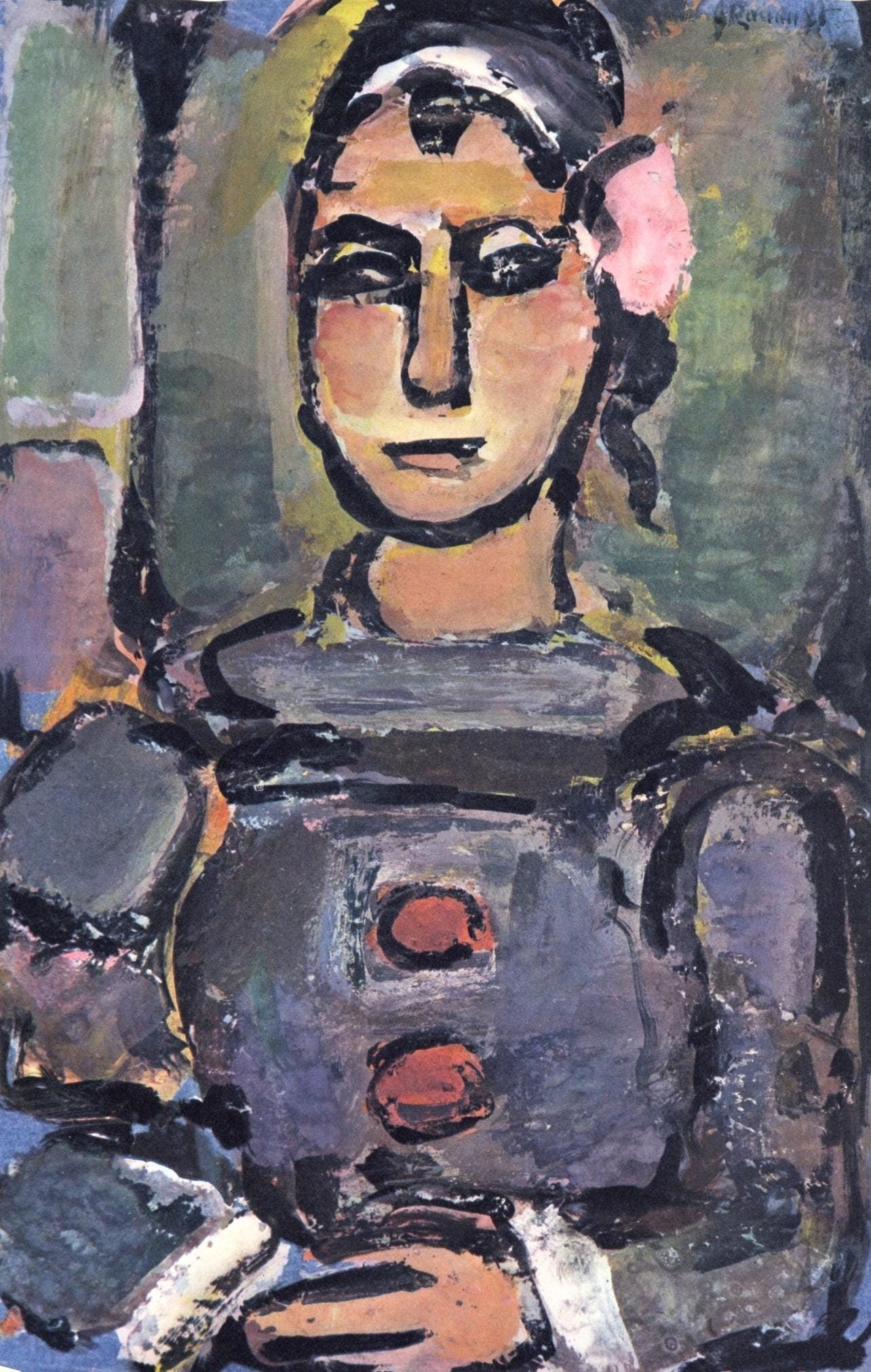 Georges Rouault, Composition, Divertissement, Lithograph