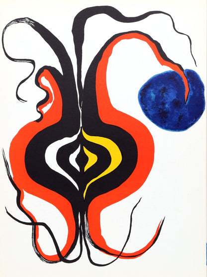 Alexander Calder, Composition, Derrire Le Miroir, Lithograph