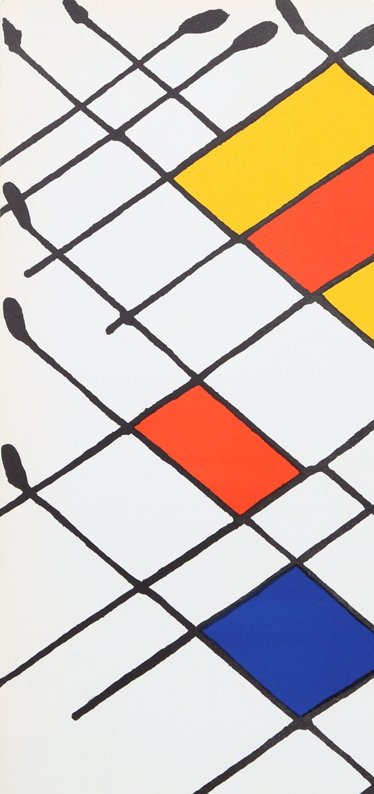 Alexander Calder, Composition, Derrire Le Miroir, Lithograph