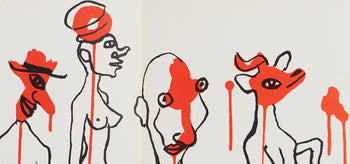 Alexander Calder, Composition, Derrire Le Miroir, Lithograph