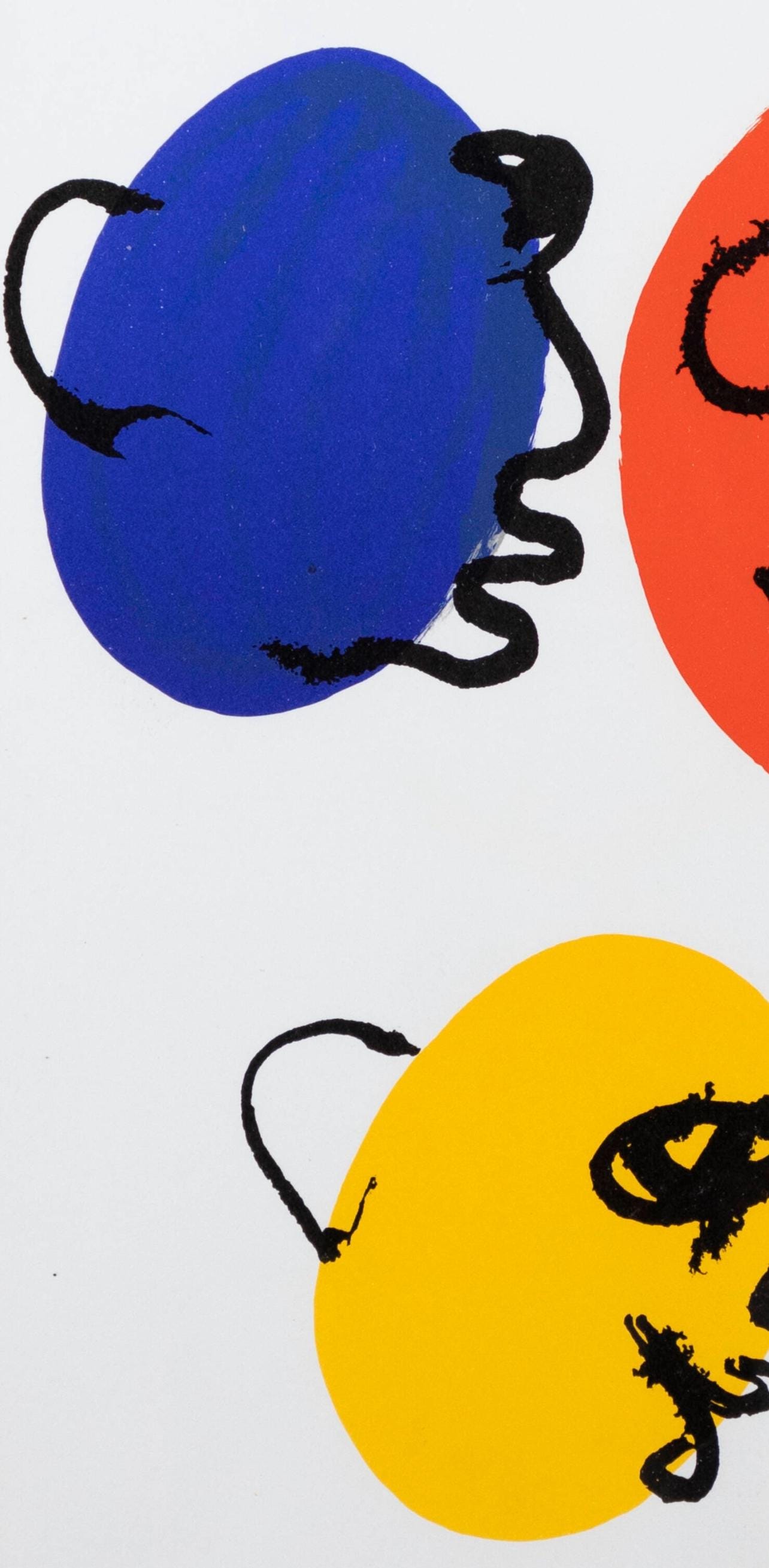 Alexander Calder, Composition, Derrire Le Miroir, Lithograph