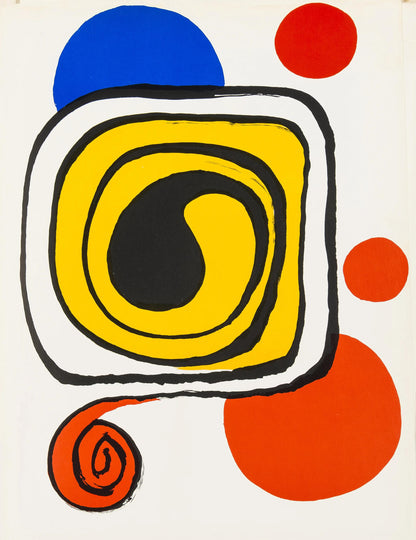 Alexander Calder, Composition, Derrire Le Miroir, Lithograph