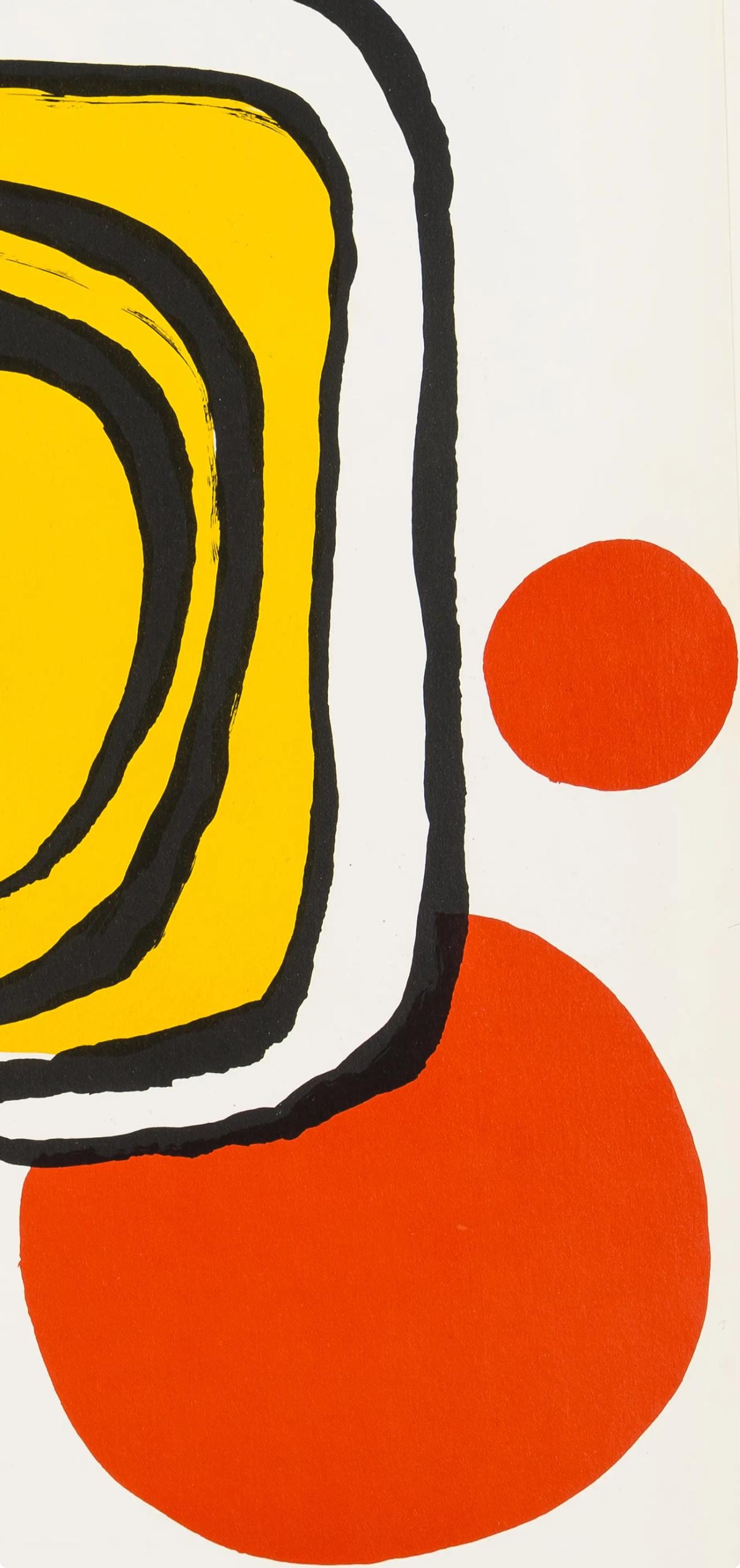 Alexander Calder, Composition, Derrire Le Miroir, Lithograph