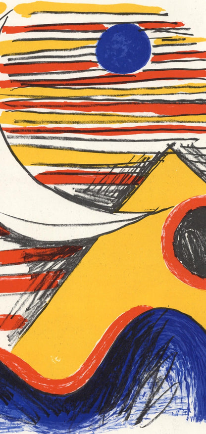 Alexander Calder, Composition, Derrire Le Miroir, Lithograph