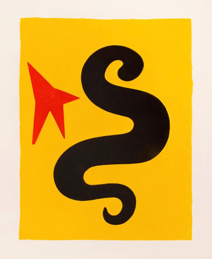 Alexander Calder, Composition, Derrire Le Miroir, Lithograph