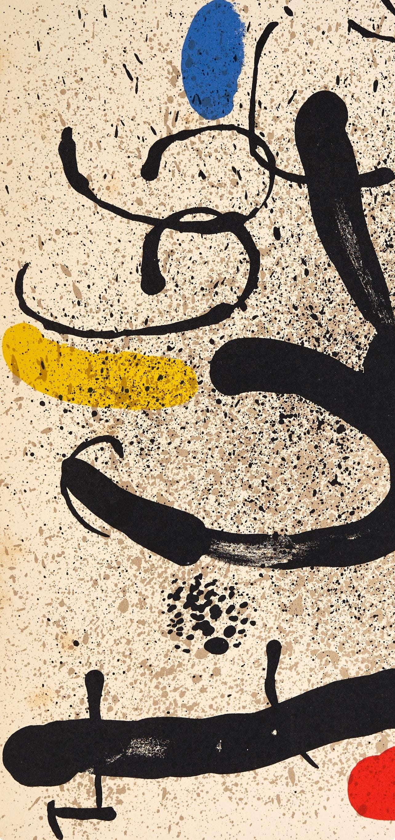 Joan Mir, Composition (Mourlot 745), Derrire Le Miroir, Lithograph