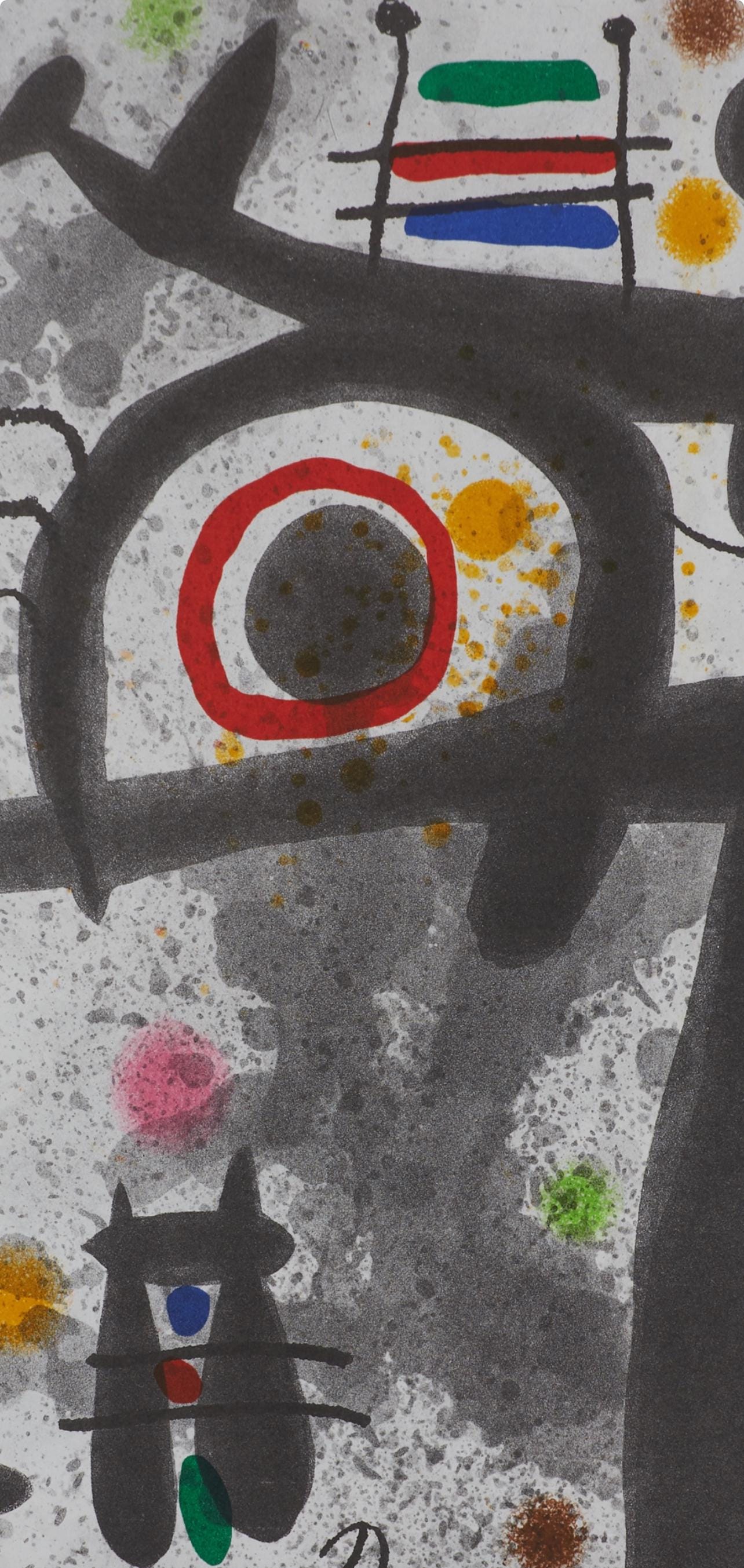 Joan Mir, Composition, Derrire Le Miroir, Lithograph