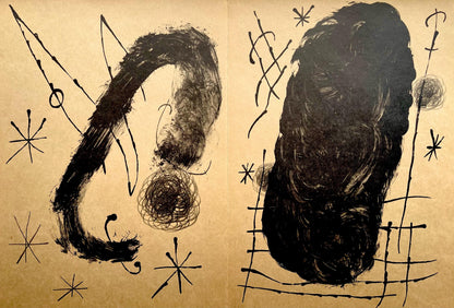 Joan Mir, Composition (Cramer 102; Mourlot 428-449), Derrire Le Miroir, Lithograph