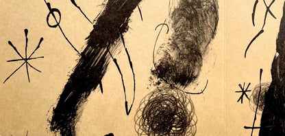 Joan Mir, Composition (Cramer 102; Mourlot 428-449), Derrire Le Miroir, Lithograph