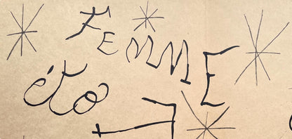 Joan Mir, Composition (Cramer 102; Mourlot 428-449), Derrire Le Miroir, Lithograph