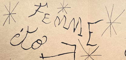 Joan Mir, Composition (Cramer 102; Mourlot 428-449), Derrire Le Miroir, Lithograph