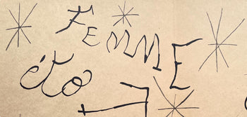 Joan Mir, Composition (Cramer 102; Mourlot 428-449), Derrire Le Miroir, Lithograph