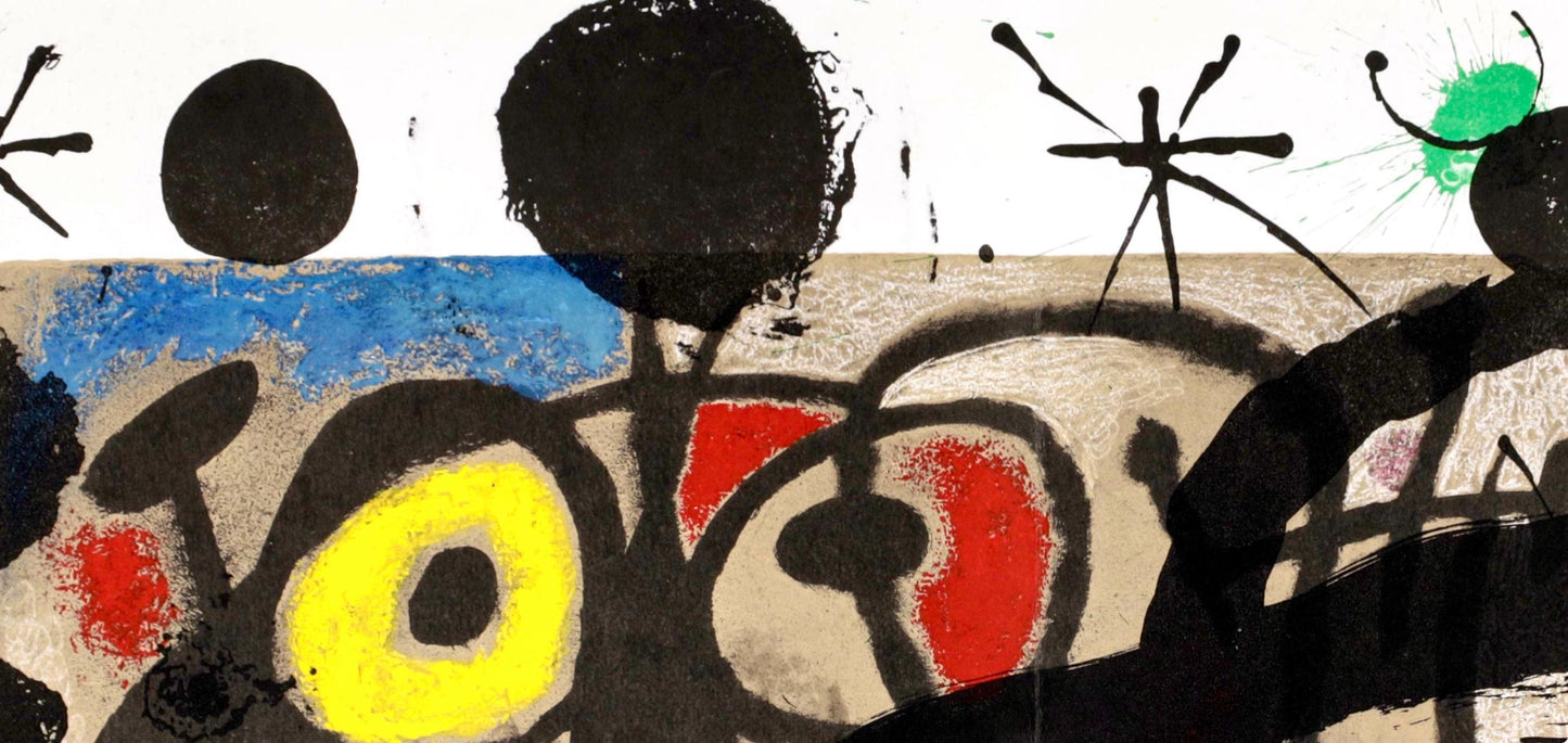 Joan Mir, Composition (Cramer 102; Mourlot 428-449), Derrire Le Miroir, Lithograph