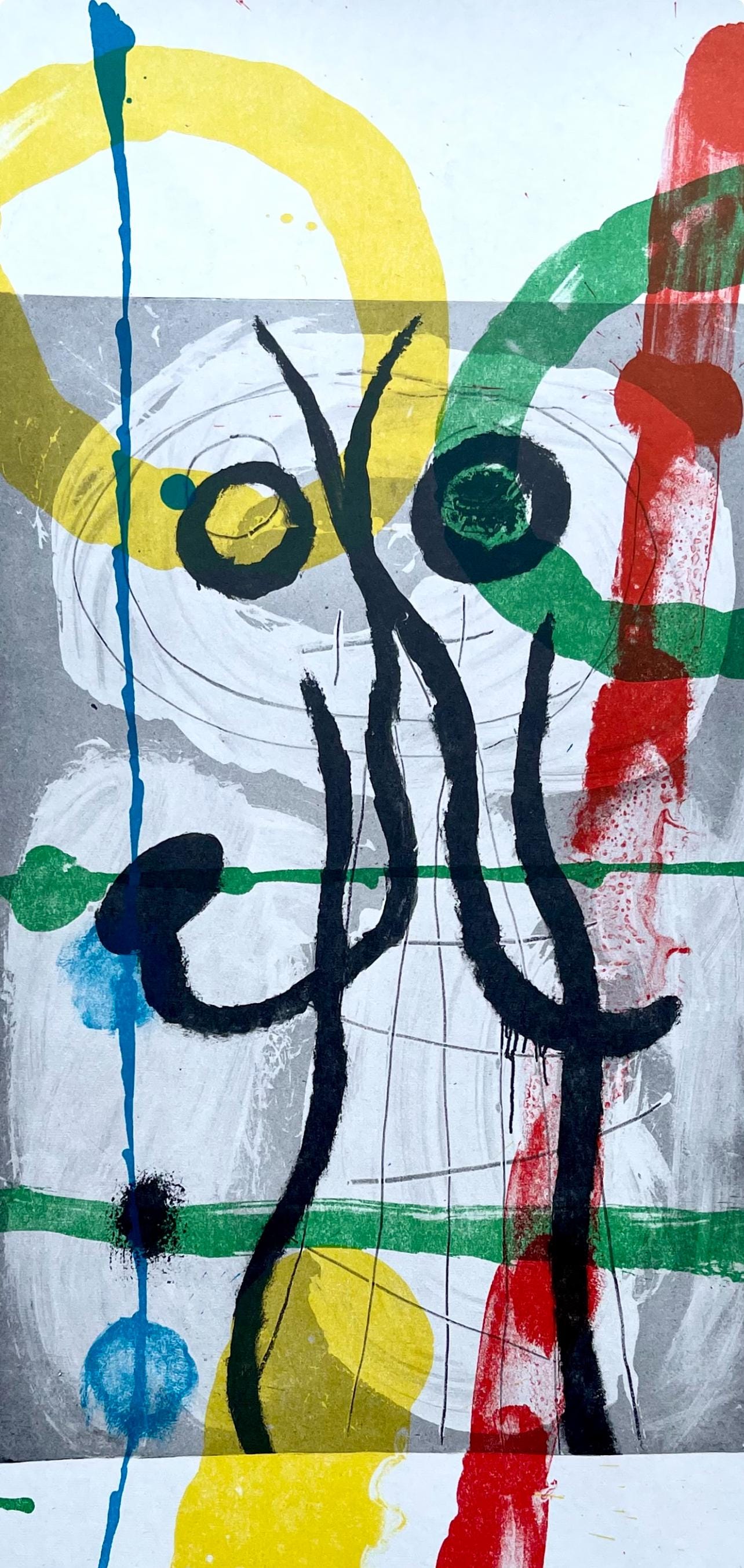 Joan Mir, Composition (Cramer 102; Mourlot 428-449), Derrire Le Miroir, Lithograph