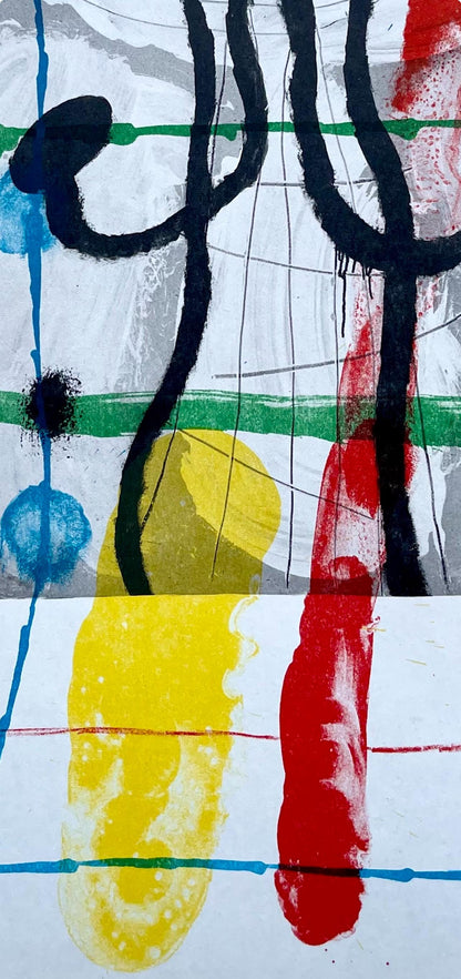 Joan Mir, Composition (Cramer 102; Mourlot 428-449), Derrire Le Miroir, Lithograph