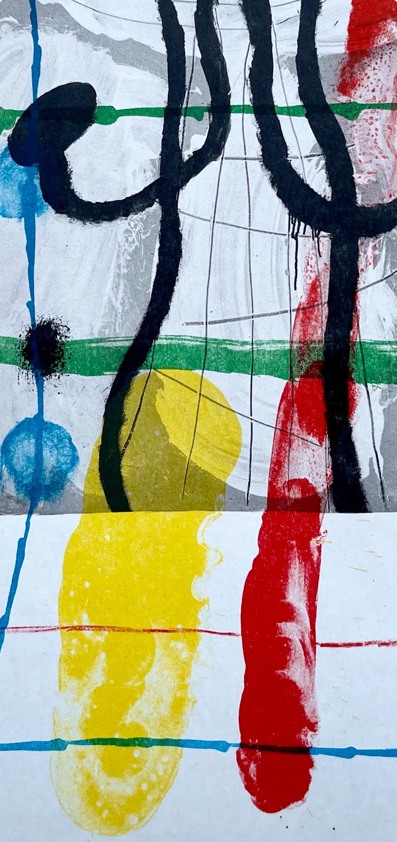 Joan Mir, Composition (Cramer 102; Mourlot 428-449), Derrire Le Miroir, Lithograph