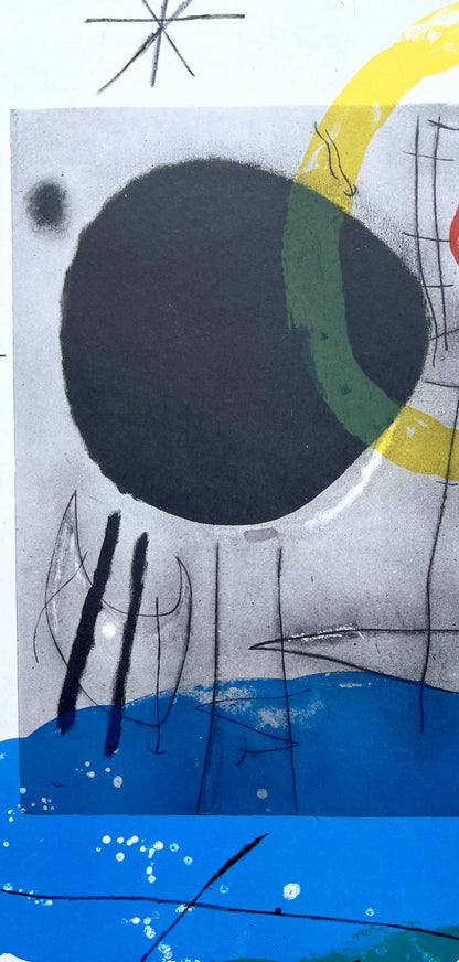 Joan Mir, Composition (Cramer 102; Mourlot 428-449), Derrire Le Miroir, Lithograph